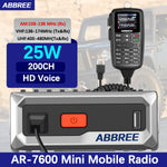 LinkMejor AR-7600 V2 30W GPS Dual Band Walkie Talkie with NOAA Weather Alert Air Band Receive DTMF 500 Channels Long Range Wireless Copy Frequency Mobile Ham Radio for Car Vehicle