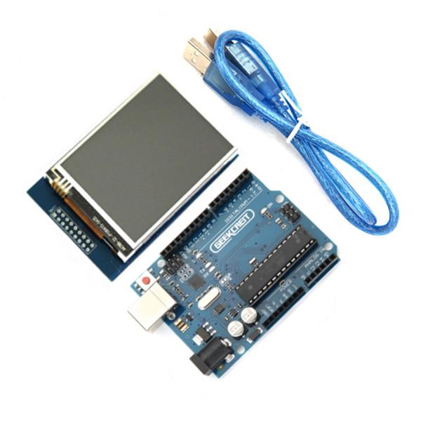 LinkMejor R3 USB Development Board With 2.8 Inch TFT Touch Display Module