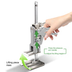 2PCS 12 Inch Heavy-Duty Labor Saving Handle Arm Jack Versatile Drywall Lift Wall Tile Locator and Woodworking Clamp with Adjustable Height 0-145mm 440 Lbs Lift Capacity