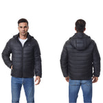 LinkMejor 4 Control 27 Zone Smart Heating Cotton Jacket DC-USB Dual Interface Men's Warm Winter Coat Comfortable Heated Clothing(No Battery)