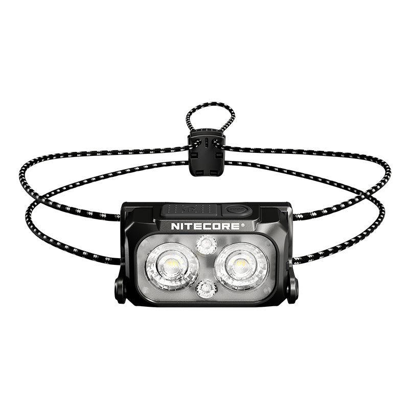 Nitecore NU25 MCT UL 400 Lumen USB-C Rechargeable Multi-Temperature Ultralight Headlamp Dual Beam USB-C Rechargeable LED Headlight Spotlight & Floodlight Head Flashlight