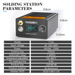 LinkMejor T12A Desoldering Station Soldering Iron EU Plug Hot Air Gun Suction Tin Gun 150W Adjustable Temperature OLED Display STM32 Control
