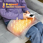 LinkMejor Electric Heating Throw Blanket with Intelligent Temperature Control, Multifunctional Hot Portable Heating Pad Winter Warm-up Thermal Heated Blanket for Home, Office