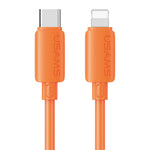 USAMS SJ788 U98 3A PD30W USB-C to iP Cable PD Fast Charging Data Transmission Thickened Copper Core Line 1M Long for iPhone 14 14 Pro 13 Pro Max 12