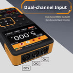 RC7105 3-in-1 Oscilloscope Multimeter Signal Generator Portable Device High Precision 5V Rechargeable 3000mAh Battery LCD Screen Waveform Storage Compact Tool