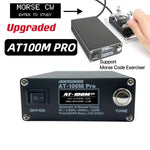 LinkMejor AT100M Pro 1.8mhz-30mhz 100W Antenna Tuner Support Morse Code Exerciser Standing Wave Meter Power Meter For HF Radio