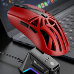 LinkMejor M8 Tri-mode Gaming Mouse with Charger Dock PAW3311 Sensor RGB 12000DPI 1KHz Return Rate 72g Lightweight Rechargeable Mouse