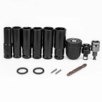 14PCS Electric Impact Wrench Hex Socket Adapter Kit Drill Chuck Drive Adapter Set Metal Silver Black High Hardness Versatile Specs Wide Compatibility