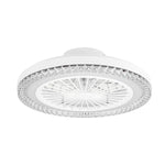 Elfeland Smart RGB LED Ceiling Fan Light 3 Color Temperatures 2H Timer 6 Wind Speeds Quiet Operation APP & Remote Control for Home Rooms