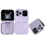 i16 Pro Mini 2G GSM 1.77 Inch Dual SIM Card FM Big Butons Camera Foldable Flip Mobile Phone