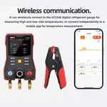 LinkMejor UT320i Wireless Temperature Clamp -50°C to 150°C Temperature Range APP LCD Screen 10,000 records Data Storage High Precision ±05°C Waterproof IP65 Rechargeable Battery HVAC Tools