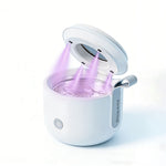Tevorex Portable Ultrasonic Cleaner 48kHz High Frequency USB Rechargeable UV Sterilization 3 Cleaning Modes 45dB Quiet for Dentures Glasses Jewelry