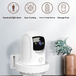 2 in 1 Smoke Detector Security Camera 1080P PTZ Wireless Dual Band WiFi Indoor Surveillance Cam Night Vision Two-Way Audio AI Motion Tracking Auto Alarm Smart Home Surveillance Camera
