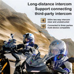Y13Pro Motorcycle Helmet Bluetooth Headset Intercom Distance 500M Stereo Fm Radio Mixing Music Sharing