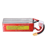 LinkMejor Power 22.2V 3300mAh 100C 6S Lipo Battery XT60 Plug for RC Racing Drone