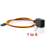 RS R88 Y-wire RC Servo Extension Cable 1 to 2 / 1 to 3 / 1 to 4 / 1 to 5 / 1 to 6 for RC Car Boat Aircraft Models