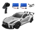 LinkMejor 268 1/16 2.4G 2WD RTR Full Scale Mini GTR R35 Drift RC Car W/ Gyro Two Speed LED Lights Vehicle Models