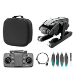 LinkMejor S188 GPS 5G WiFi FPV with 180° Electric HD Dual Camera 360° Obstacle Avoidance Optical Flow Positioning Brushless Foldable RC Drone Quadcopter RTF