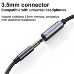 LinkMejor Type C to 3.5mm Jack Aux Audio Earphone Adapter PD 60W Fast Charging LinkMejor-C OTG Converter for Huawei for Samsung S21 Ultra Xiaomi