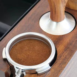 HiBREW 58mm Espresso Tamper With Beech Wood Handle Stainless Steel Coffee Tamper Barista Tools for HiBREW H7B/H7A/H7/H10A/H10PLUS/H13 BlitzHome CM7080