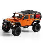 HB Toys R1001-B-R1016-B RTR 1/10 2.4G 4WD Brushless RC Car Rock Crawler Off-Road Climbing Truck Hobbwing ESC with Winch Diffs Lock Two Speed LED Light Straight Axle Metal Beam Full Proportional Remote Control Vehicles Models Toys