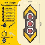 LinkMejor Wireless Remote Control Left Right Turn Signals Bicycle Taillight Intelligent Brake Sensing Safety Warning Cycling Light Type-C Charging Bike Rear Lights for MTB Night Riding