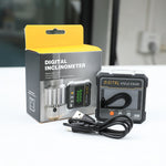 LinkMejor Digital Display Inclinometer 360 Degree Measurement High-Precision Relative Absolute Angle and Slope Units Measurement Automatic Rotating Screen Easy to Operate - Perfect Tool for Efficient Accurate Results