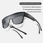 LinkMejor Polarized Cycling Glasses Set Myopia Anti-glare HD Lightweight UV Protection Sports Sunglasses Bicycle Goggles for Outdoor Travel Fishing Driving Riding
