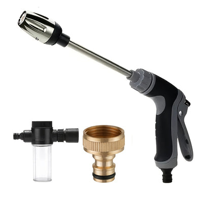 For Car Washing 3/4" High-Pressure Water Spayer Garden Washer Hose Nozzle Garden Watering Hose Cleaning Tool Handle Spray