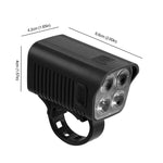 LinkMejor 2-in-1 LED Bicycle Front Light with Bell Horn 4 Super Bright LEDs 500mAh Battery Type-C Charging Safe for Night Cycling