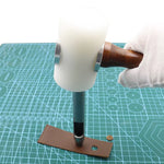 Woodworking Hammer Solid Wood Handle Nylon Head Lightweight Design for Stamping Punching Crafting Tools
