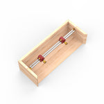 LinkMejor 3 In 1 Modular Bar Gauge Bar Clamping Positioning Compass Tool Woodworking Scribe Circle Drawing Ruler for for Inside Corner / Outside Measurements