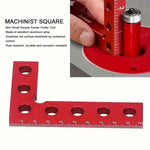 Small Square Center Finder Tool Compact 50x100mm Aluminum Alloy Mini Square Ruler Precise 90° Marking Center Finder