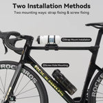 LinkMejor Magnetic Bike Bottle Cage Universal Quick-Release Water Bottle Holder for MTB Road Bikes Scooters Adjustable Strap Mount