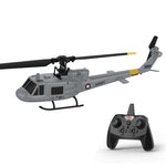 LinkMejor F06 UH-1 2.4G 4CH 1:48 Scale UH-1 Huey Optical Flow Localization Altitude Hold Flybarless RC Helicopter RTF