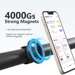 LinkMejor Mini Bicycle Mount Strong Magnetic Holder With Adjustable Strap for Cycling Phone Holder