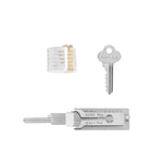 2 in 1 Stainless Steel Key Decoder Portable Precision Hook And Pickup Hand Tool O-ring Pickup Kit Maintenance Repair Kit