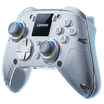 LinkMejor X01 Tri-mode Wireless Gaming Controller with 1.44-inch Interactive Display Dual Hall Joysticks and Dual Hall Triggers 4 Programmable Back Buttons for PC Switch iOS Android