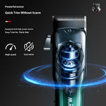LinkMejor Professional Hair Clipper Stainless Steel Blade Sharp Cutting High Power Low Noise LED Digital Display Rechargeable Adjustable