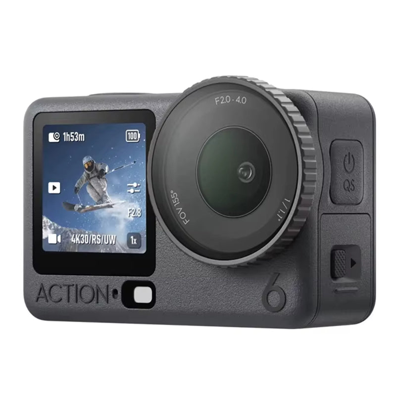 LinkMejor Osmo Action 6 Variable Aperture Action Camera New 1/1.1-inch Square Senator 4K Free Cropping 240Min Playback 20M Waterproof for Vlogging Video Recording
