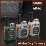 LinkMejor AR-63 Mini Walkie Talkie Wireless Copy Frequency Long range Type-C Charger for Hotel Business Two Way Radio