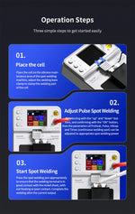 QianLi Macaroon Integrated Spot Welding Machine Max All Parameters Settable Color Screen Support Double Pulse spot Welding
