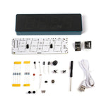DIY ESP8266 IoT WiFi RGB Colorful Clock Kit with Real-Time LED Colors Multiple Alarms Temperature and Humidity Display 5V DC Power Supply
