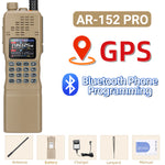 LinkMejor AR-152 PRO 10W GPS Walkie Talkie Long Range Bluetooth Programming 10W Tri-power Multi Band 12000mAh Tactical 1000CH Two Way Ham Radio