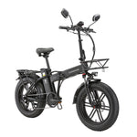 [EU DIRECT] SINOHON A20 Electric Bike 48V 22AH 1000W Motor Recommended Top Speed 25KM/H 20inch 80KM Max Mileage 150KG Max Load Electric Bicycle