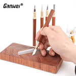 LinkMejor MG0-000-0073F Model Carving Knife High Carbon Steel Blades Brass Beech Wood Handle Precision Craftsmanship Art Tool
