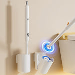 Tevorex Electric Toilet Brush Wall-Mounted Household Toilet Cleaning Brush Disposable Head Replacement Bathroom Cleaning Tool