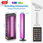 LinkMejor RGB Light Bar Rhythm Pickup Atmosphere Desktop Lamp Remote Control for Gaming Computer Room Bedroom