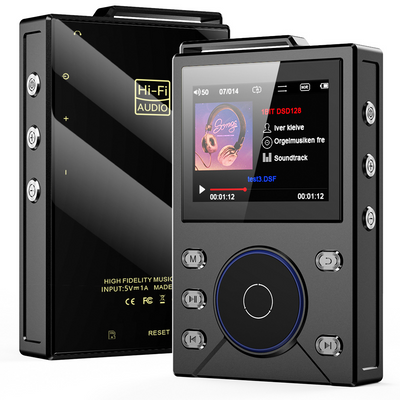 HIFI-02 HiFi Audio Player DSD256 Hard Decode Lossless Music Player bluetooth LDAC 3000mAh Zinc Alloy Body Portable MP3 Player