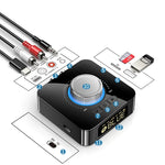 Bakeey M5 Digital Display bluetooth V5.0 Audio Transmitter Receiver Wireless 3.5mm Aux / 2RCA Audio Adapter / Support USB Disk TF Card For TV PC Speaker Car Sould System Home Sound System